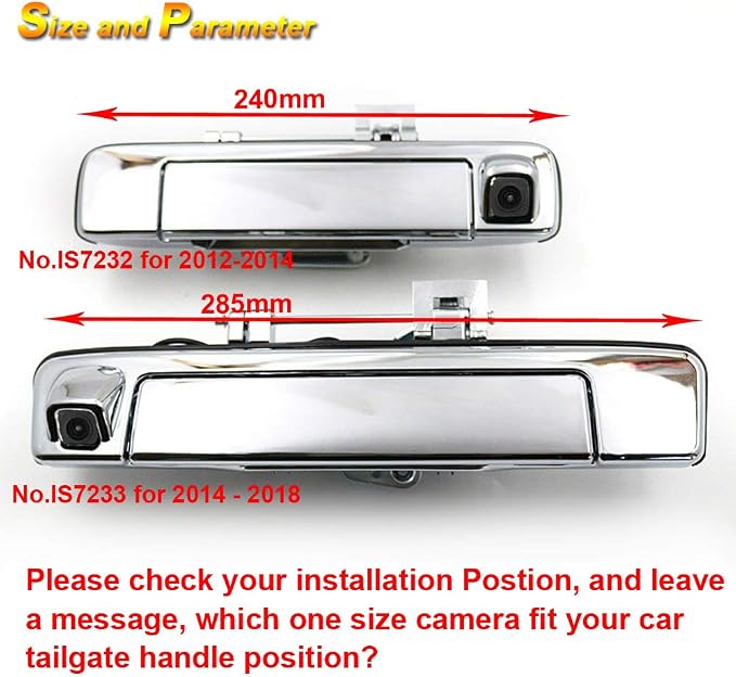 Car Third Roof Top Mount Brake Lamp Camera Brake Light Rear View Backup Camera for Isuzu D-MAX DMAX 2012-2015 Reverse Parking 170° Night Vision