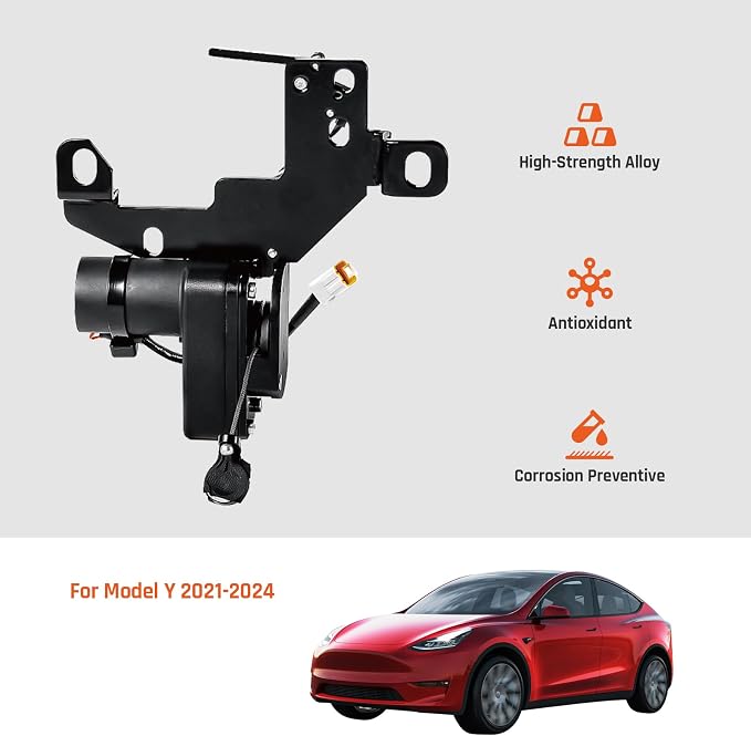 Electric Power Frunk Closer for Tesla Model Y 2021 2022 2023 2024 - Automatic Soft Closing Front Trunk Lock Hands Free Auto Close Easy Install Upgrade Accessory