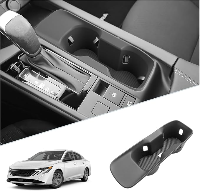 SKTU 2026 Sentra Cup Holder for 2026+ Nissan Sentra (S/SV/SR/SL) Central Control Cup Holder Nissan Sentra 2026 Accessories Non-Slip Rubber Cup Pad-Durable