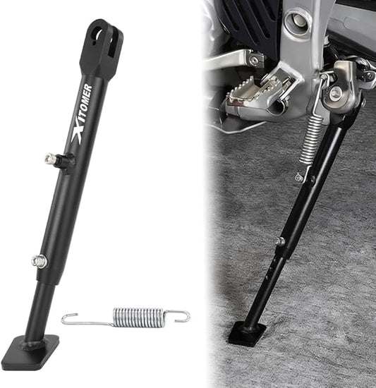 Xitomer 0-4'' Adjustable Kickstand Fit for CRF300L CRF250L Rally CRFL300LS Motorcycle Adjustable Side Stand Kickstand (Black)