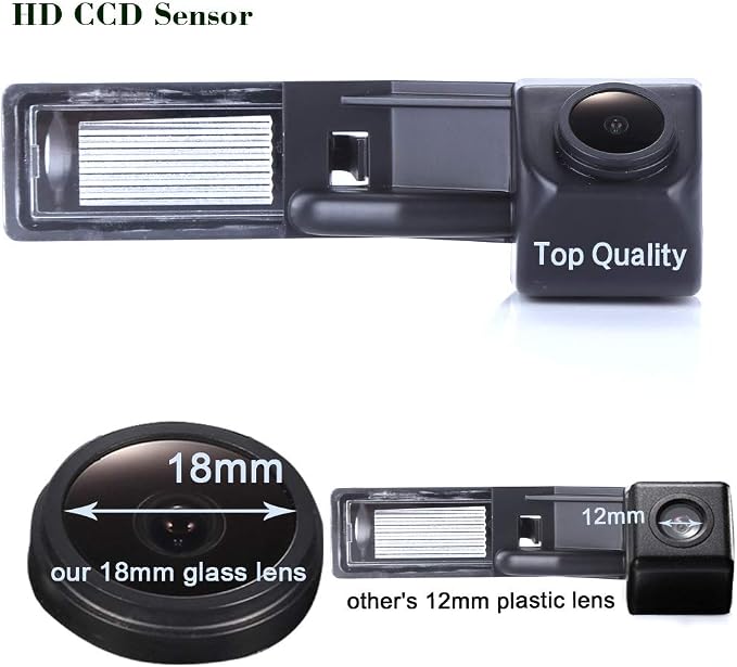 Super HD Vehicle Camera 1280x720 Pixels Car Rear View Backup Camera Reverse for Ford Focus 2 MK2.5 Mondeo MK4 C-Max MK2 Grand C-Max MK2 S-Max MK1 Galaxy MK3 Fiesta MK6 Kuga EcoSport MK1 EcoSport MK2