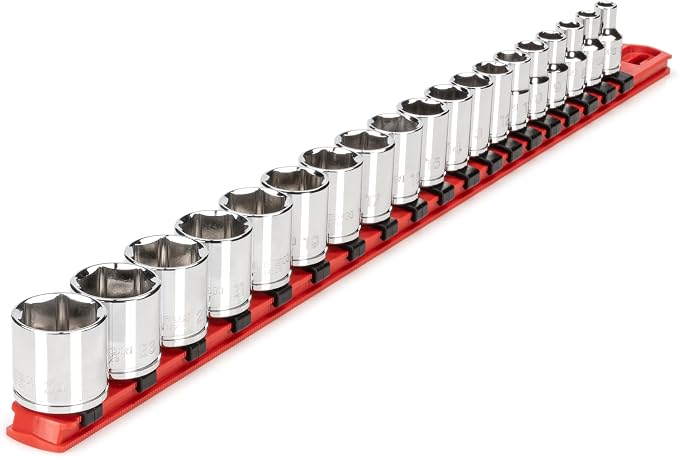 TEKTON 3/8 Inch Drive 6-Point Socket Set, 19-Piece | SHD91110