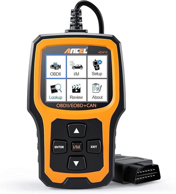 ANCEL AD410 Enhanced OBD II Vehicle Code Reader Automotive OBD2 Scanner with ANCEL Protective Case Storage Bag