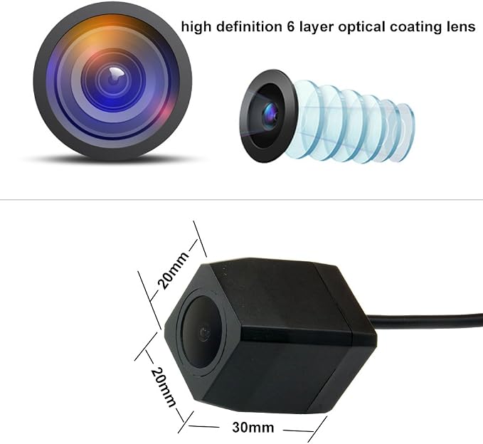 HD IP68 170° Night Vision Reversing Plate Light License Rear View Backup Camera Compatible with BMW Mini Cooper Kombilimousine R55 R56/Convertible cabrio R52/Cabriolet R57/Coupe R58/Roadster R59(7022)