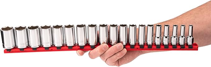 TEKTON 3/8 Inch Drive 6-Point Socket Set, 19-Piece | SHD91120