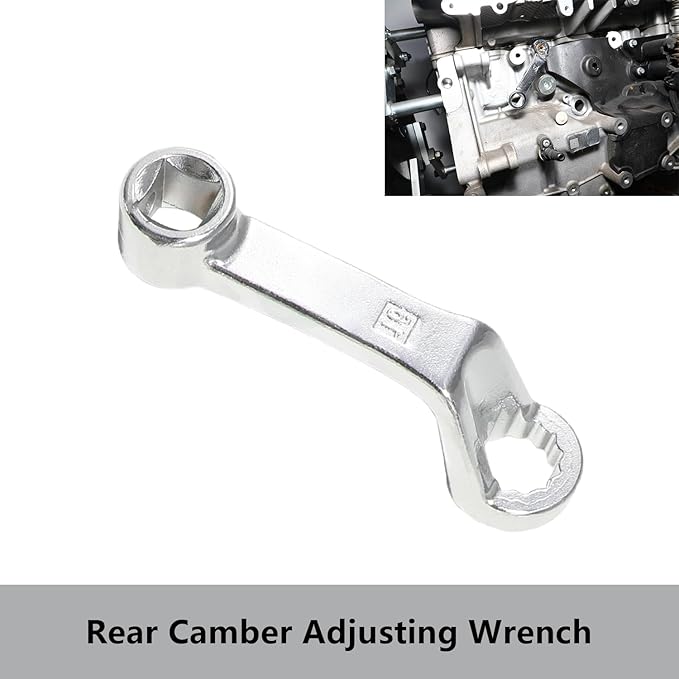 DPTOOL 6PC Rear Camber Adjusting Wrench Motor Mount Socket with 16mm 17mm 19mm 1/2" 3/8" Drive Offset Fixing Screws for Mercedes Benz W221 W220 W219 W211 W210 W204 W203 W202 W201 W170 W140 W126 Engine