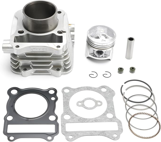 57mm 125cc Cylinder Piston Top End Kit For Suzuki DR-Z125 2003-2019 For Suzuki DR-Z125L 2003-2022 11210-44A11-0F0 12140-01410 - Top End Rebuild Kit 125cc 4 Stroke Air Cooled