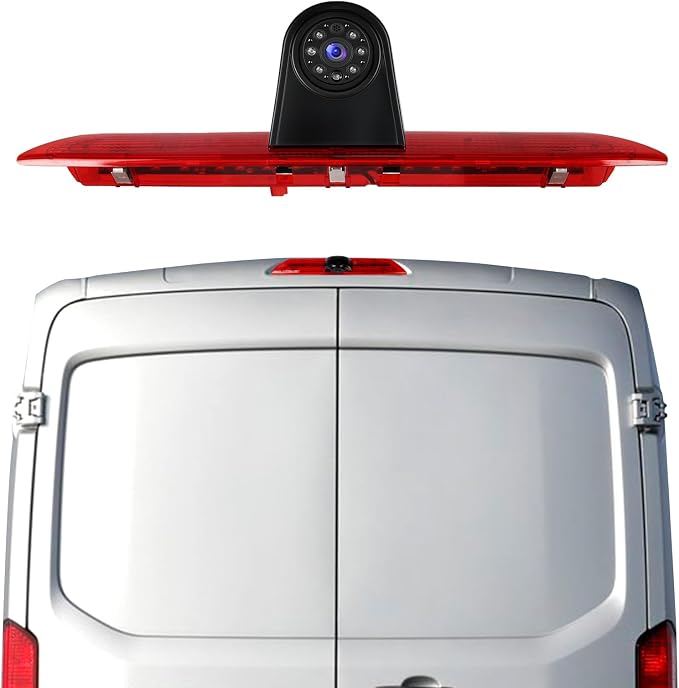 Car Brake Light Rear View Camera for Ford Transit 2014 2015 2016 2017 2018 Car Backup Reversing, Camera Night Vision, IP67 Waterproof,Wide Viewing Angle