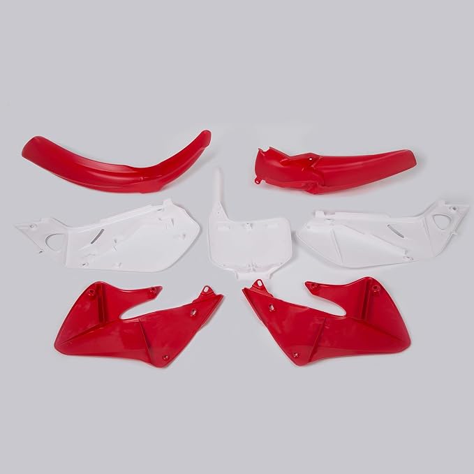 HECASA Restyle Plastic Kit Complete Set Compatible with 1997-1999 Honda CR250 CR250R Red+White