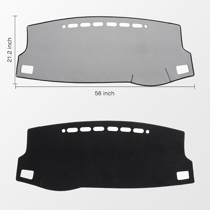 KUST Black Dash Cover for Toyota Corolla 2014-2017 2018 Left Hand Driving Dashboard Cover Non-Slip Center Console Dash Cover Interior Accessories for Corolla Custom Fit Dash Mat No Glare