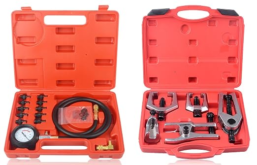DAYUAN Engine Cylinder Oil Pressure Diagnostic Tester Tool Set Bundle with 5pcs Professional Front End Service Tool Kit