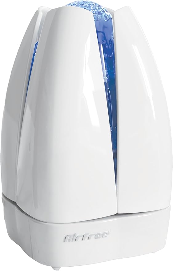 AIRFREE Lotus Filterless Silent Air Purifier - Air purifier for home allergens, bacteria, virus, mold With Multicolor Night Light Needs No Hepa Filter, Fan, or Humidifier