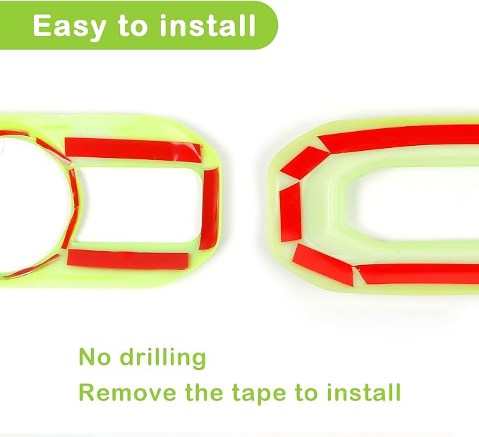 CheroCar 21PCS Full Set Interior Decoration Trim Kit for 2018-2026 Jeep Wrangler JL JLU & Gladiator JT Steering Button Frame, Air Conditioning Vent, Reading Light,Speaker (Green)