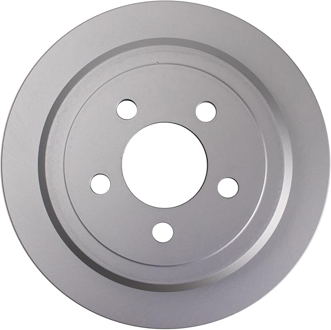 TRQ Rear Brake Rotor Set G Coated Solid Compatible with 2007-2011 Dodge Nitro 2008-2012 Jeep Liberty