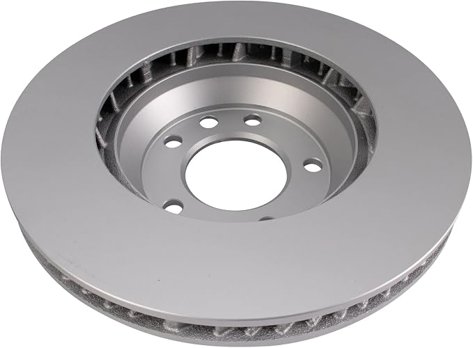 TRQ Front Brake Rotor Set G Coated Vented Compatible with 2007-2015 Audi Q7 2003-2013 Porsche Cayenne 2004-2010 Volkswagen Touareg