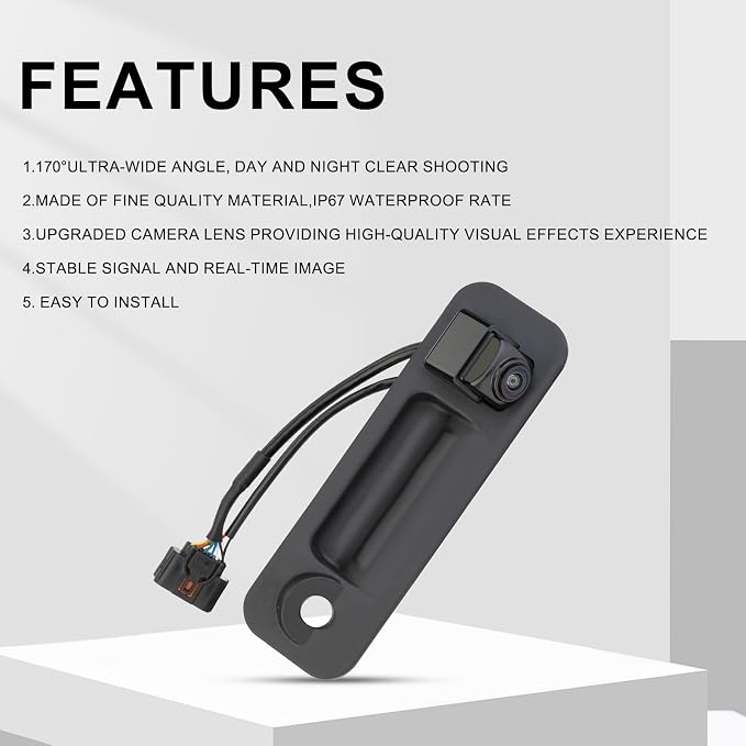 Rear View Back Up Camera Compatible with Hyundai Sonata 2015 2016 2017 Park Assist Camera Replaces# 95760-E6201 95760-C2101