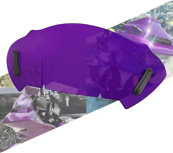 10" Windshield Windscreen Wind Splitter Fit For Harley Road Glide 2023.5-2026 Purple