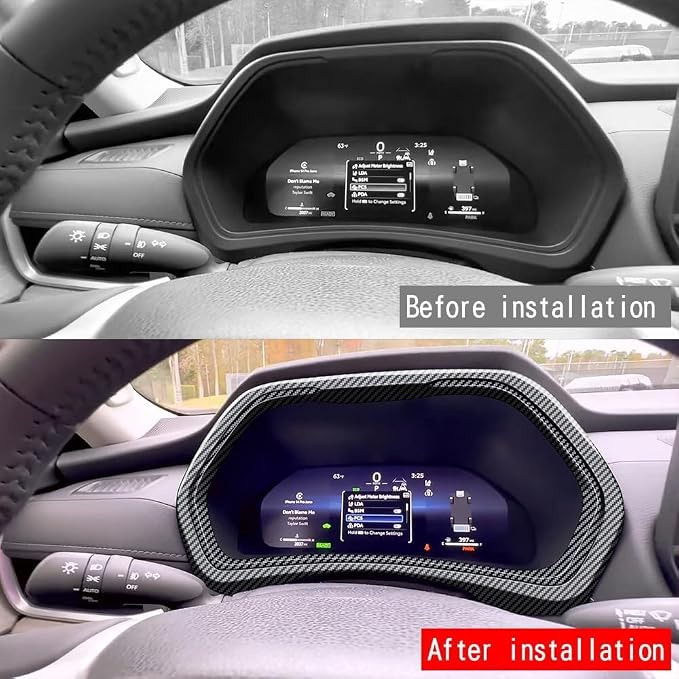 Main Driver Instrument Frame Modification Compatible with Toyota Grand Highlander 2024 2025 2026 Fit for 2024-2026 Grand Highlander ABS Accessories(Wood Grain)