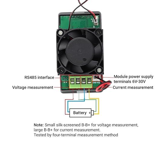 Electronic Load Detector Module WEL3005 30W 5A Battery Resistor Tester Adjustable Constant Current with Color Screen