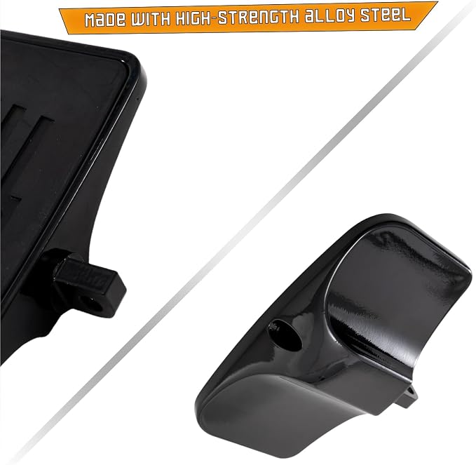 Kinglemc Rear Passenger Footpeg Passenger Peg Floorboard Footboard for Harley Dyna Electra Glide Road Electra RoadKing Fatboy Sportster 883 1200 Sportsters Dynas Softails V-Rod (Skull 7.9*4.5", Black)