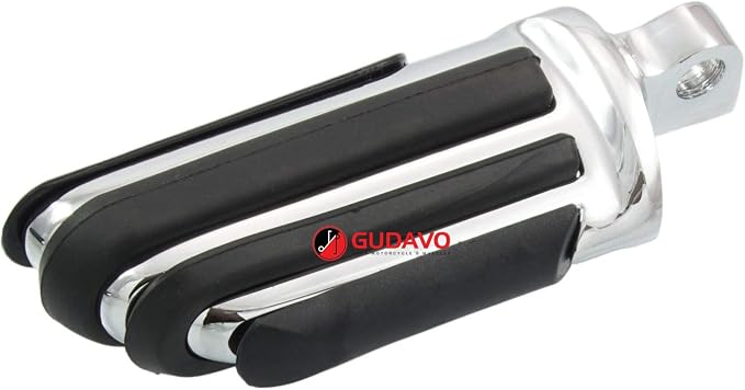 Motorcycle Aluminum Front Or Rear Foot Pegs Footboards Chrome Foot Pedal Footrests For Harley Davidson Street 750 XG750 Street 500 XG500 modele Touring 1988-2019 (Style: 6)
