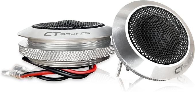 CT Sounds Meso 25mm 100 Watt Flush-Mount Premium Silk-Dome Tweeters, Pair