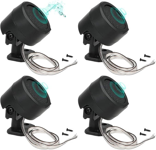 FERCAISH 4 Pcs 500W Car Speakers, TP-006A High Power Stereo Car Tweeter, Vertical Round Easy to Install Speakers for Surface Mounting on Truck and Boat