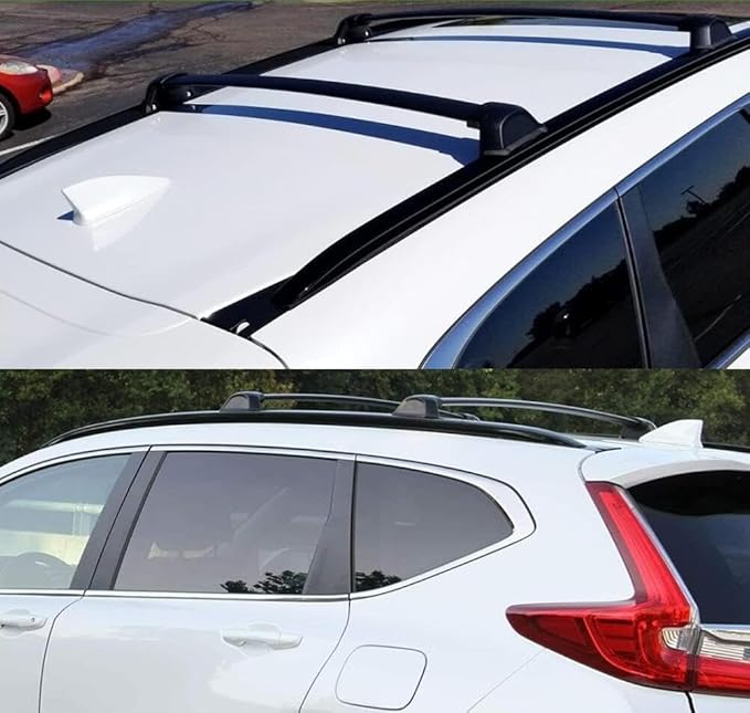 Roof Rack Side Rails & Cross Bars Compatible with Honda CRV CR-V 2017-2022 | Roof Luggage Carrier Rack Rails Crossbars Kit (4PCS)