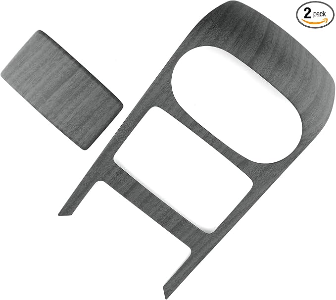 Car Rear Seat Water Cup Holder Panel Cover Interior 2nd Row Cup Holder Panel Cover Compatible with Genesis GV80 2025-2026 [PE] Accessories (Matte Wood Grain Style)