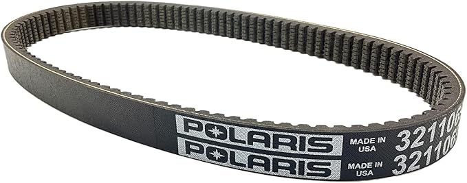 Polaris Sportsman ORV Engine Brake Drive Belt, Part 3211069 – Compatible with Specific Models of Polaris Side-by-Sides, Runs at Optimal RPMs, No Clutch Recalibration, Replace Every 1,000 Miles, Black