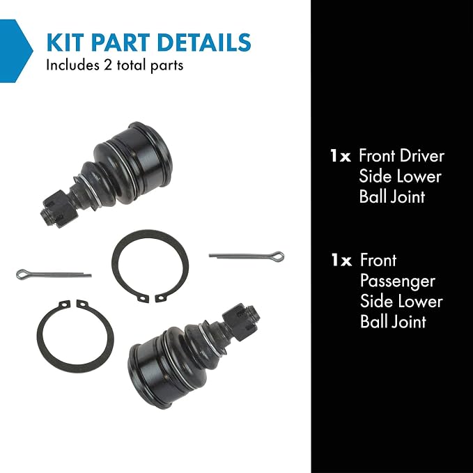 TRQ Front Lower Ball Joint Driver and Passenger Side Compatible with 2001-2005 Honda Civic