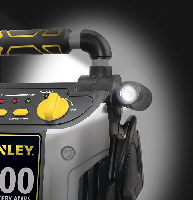 STANLEY J509 Portable Power Station Jump Starter 1000 Peak Amp Battery Booster, USB Port, Battery Clamps