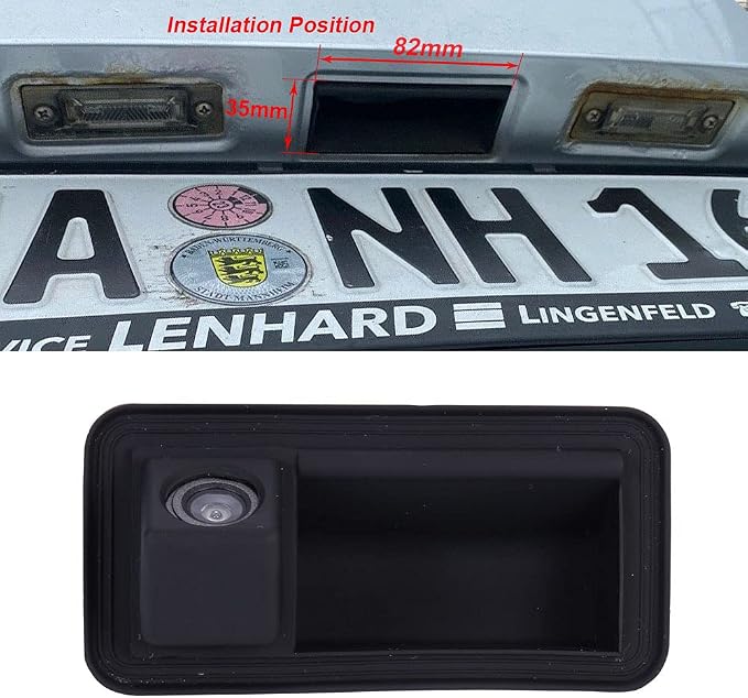 The New Kind Waterproof Night Vision HD Rear View Camera with Trunk Handle Switch Replacement for Golf Plus MK5 Jetta BJ III V Touran 1T GP 1T2 Passat 3C B6