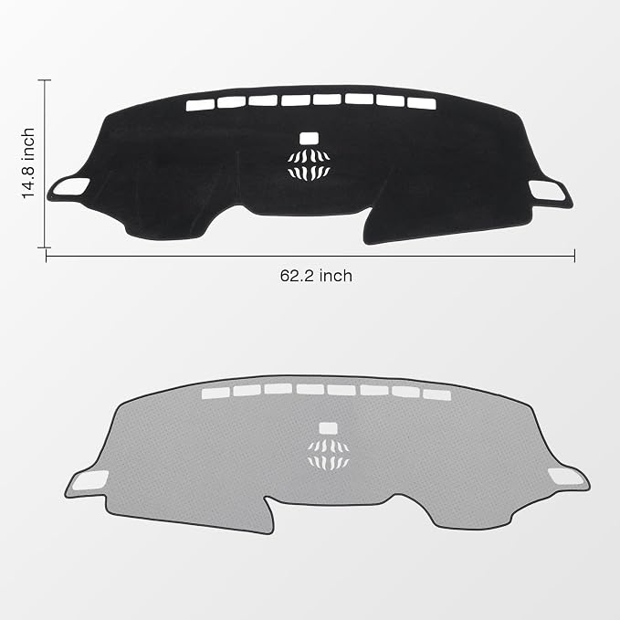 KUST Black Dash Cover for Honda CR-V CRV 2017-2022 Left Hand Driving Non-Slip Dashboard Cover Interior for CR-V CRV Accessories Custom Fit Dash Mat Sunshade Windshield Glare
