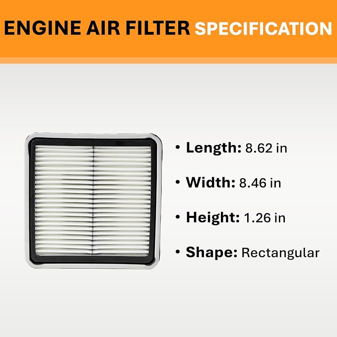 Engine Air Filter&Cabin Air Filter Combo Fits Subaru Forester 2009-2018,Crosstrek/XV Crosstrek 2013-2017,Impreza 2008-2016,WRX 2012-2021,WRX STI 2013-2018-CF10930&CA9997
