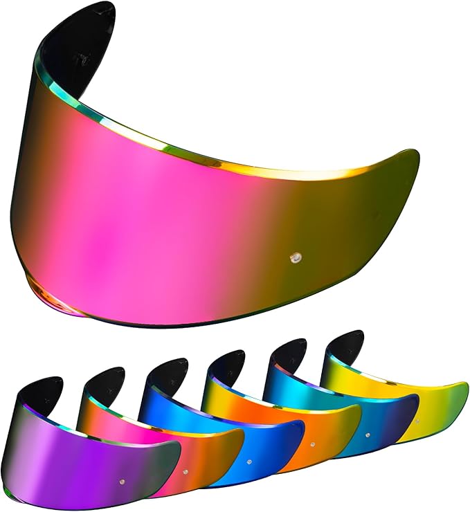 PSLER Sedici Strada 2 Visor - Sedici Strada 2 and Strada 3 Face Shield Motorcycle Helmet visor Accessories Replacement for LS2 FT2 VECTOR Sedici Strada 2 Strada 3 FF801 FF397,Deep Rose Red
