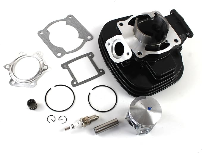 66mm Bore Cylinder Piston Gasket Top End Rebuild Kit 2XJ-11311-02-00 3JM-11351-02-00 Direct OE Replacement Fits Yamaha Blaster 200 YFS200 1988-2006 Complete Engine Repair Set