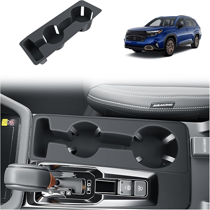 BIBIBO for New 2026 Subaru Forester Cup Holder 2026 Subaru Forester(Base/Premium/Sport/Wilderness/Limited/Touring) Silicone Cup Holder Insert Organizer 2026 Forester Accessories