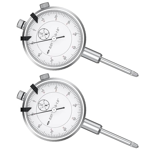 HDLNKAK 2 Pack Dial Indicator 0-1"/0.001" Dial Indicator
