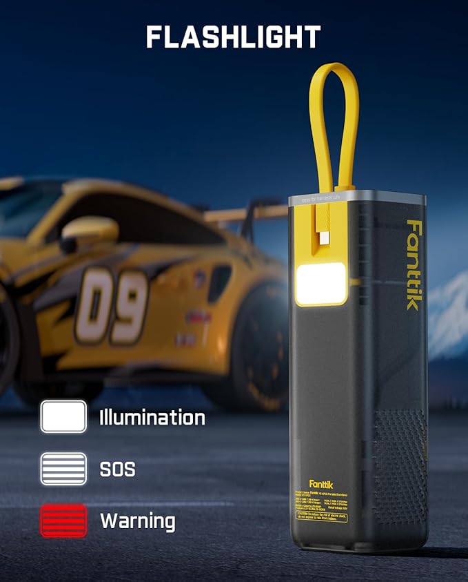 Fanttik X9 APEX Portable Air Compressor for Car Tires, 35s Fast Inflation, 150PSI Cordless Tire Inflator with Light and Power Bank, Suitable for SUV, Sedan, Motorcycle, Bike, Ball,Mechanical Gray