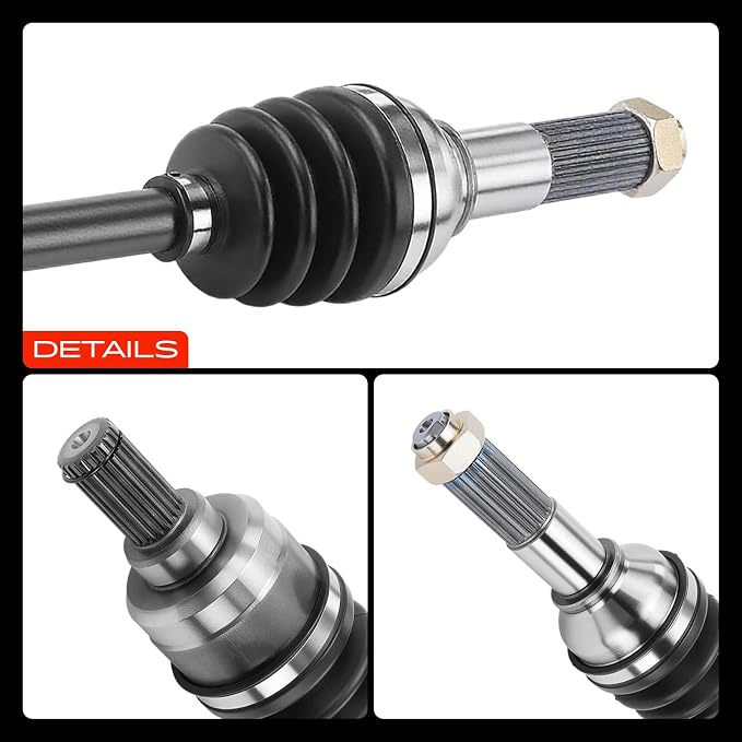 A-Premium Rear Driver or Passenger Side CV Axle Shaft Assembly for Yamaha | Compatible with Grizzly 450 2011 2012 2013 2014, Replace# 1CT-2530V-00-00