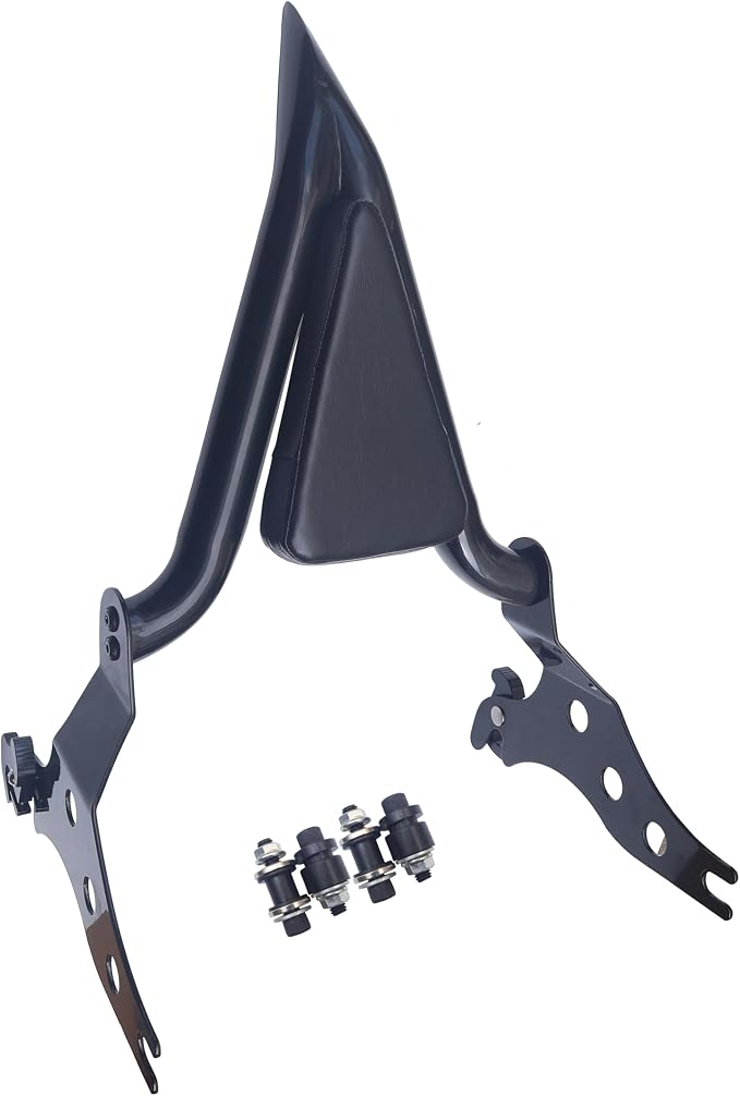 Black Detachable Rear Passenger Sissy Bar Backrest Fit for Harley Softail Fat Boy FLFBS 2018-2024 Breakout 2013-2024