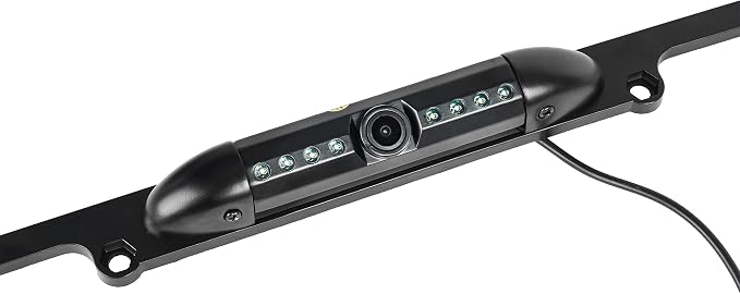 Belva BLPCAM2 License Plate Mounted Waterproof Rearview Backup Camera with Built in Night Vision