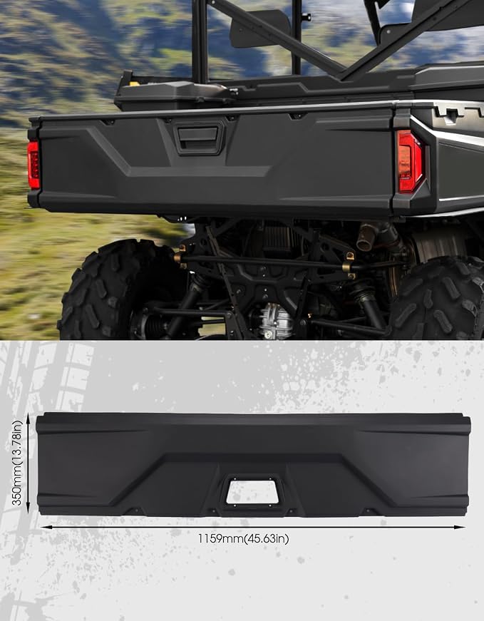 A & UTV PRO Tailgate Outer Panel for 16-25 Polaris Ranger XP 1000 570 900 Full Size CREW XP Accessories, Bed Enclosure Tail Gate Guard Replace #5439114-070