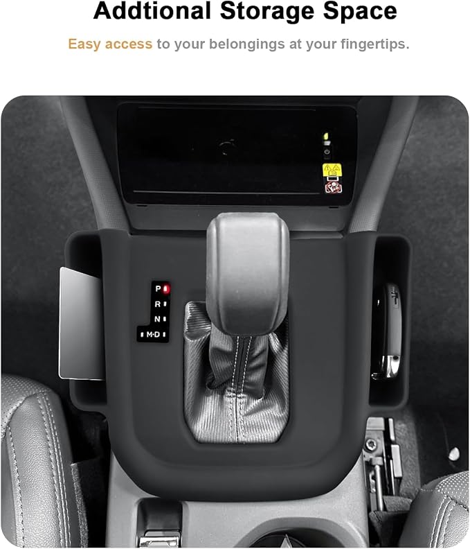 2025 Forester Center Console Organizer - For 2025 Subaru Forester(Premium/Sport/Limited/Touring) & Forester Hybrid Center Console Silicone Storage Tray For 2025 Forester/Hybrid Accessories(Black)