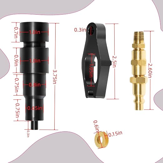 9007A 9007 Compression Test Adapter for 24V Cummins 1998-1/2 to Current 5.9 6.7 Liter Diesel Used with J-6692-B Compression Test Gauge.