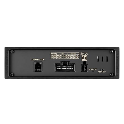 Car Audio DSP BTS880 4 Input 8 Output DSP Digital Signal Processor with Built in EQ Crossovers, 31-Band RCA Auxiliary Input and High Level Speaker Inputs DSP Bluetooth Equalizer Amplifier