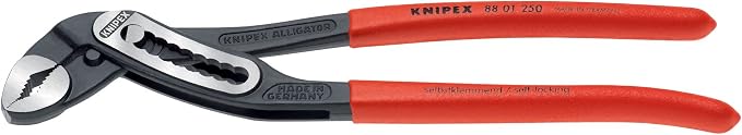 KNIPEX Tools - Alligator Water Pump Pliers (8801250), 10-Inch & - 8701180 Knipex 87 01 180 7-1/4-Inch Cobra Pliers