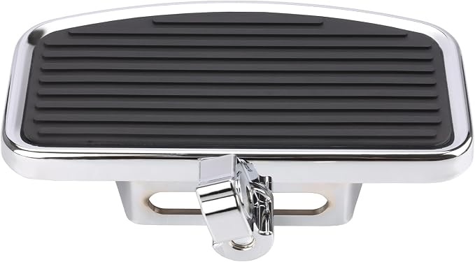 Motorcycle Rider Footboard Front Footpegs for Indian Scouts/Sixty/Bobber 2015-2024, Aluminum Anti-Slip Wide Foot Pegs Footrest Driver Floorboards Motorbike Highway Accessories (Chrome)