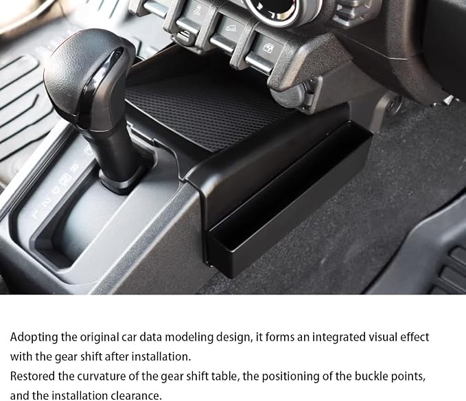 3PCS ABS Central Control Gear Side Storage Box for Suzuki Jimny 2-Door 3-Door 4-Door 5-Door 2019-2026 Gear Shift Organizer Tray Center Console Armrest Storage Box